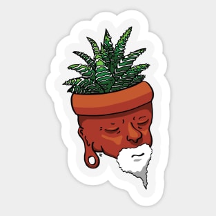 Haworthia Pottery Head Sticker